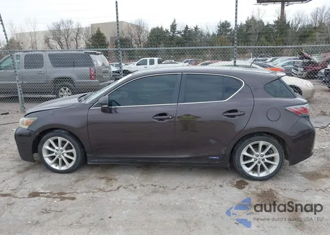 2012 Lexus Ct 200H Premium z USA, uszkodzony, nr VIN JTHKD5BH7C2081633